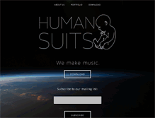 Tablet Screenshot of humansuits.com